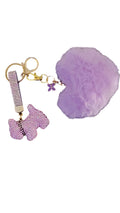 Terrier keychain/bagcharm w pompom bagcharm
