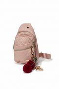 Crossbody bag w/keychain/bagcharm and bagcharm included