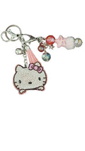 Pink cat keychain/bagcharm