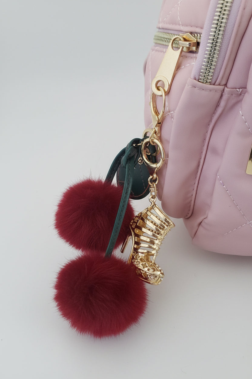 Crossbody bag w/keychain/bagcharm and bagcharm included