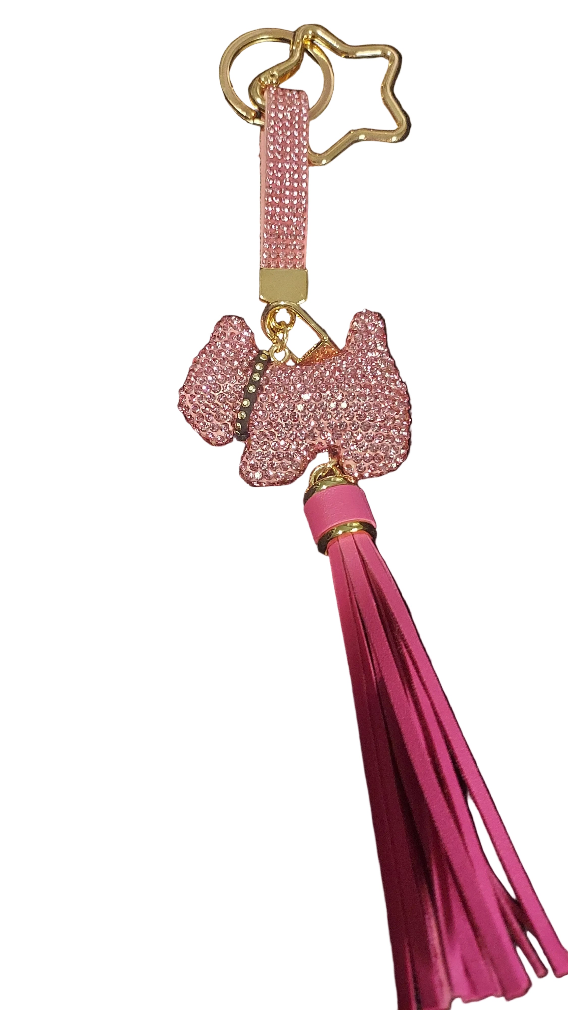 Keychain w attached bag charm