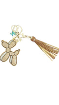 Balloon poodle keychain/charm