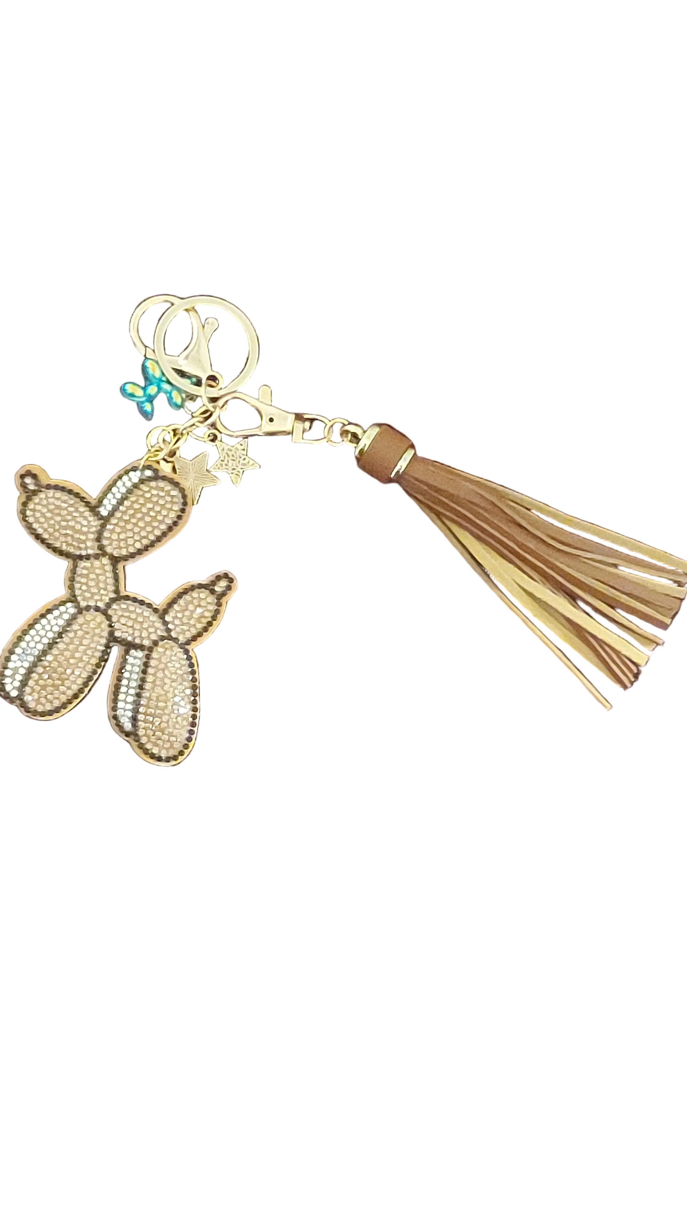Balloon poodle keychain/charm
